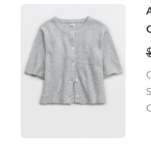 Aerie unREAL Short Sleeve Cardigan